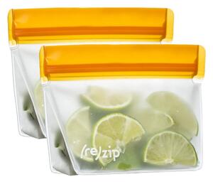 Set od 2 narančaste (re)zip vrećice za grickalice Essential, 230 ml