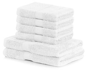 Set od 2 bijela velika ručnika i 4 mala ručnika AmeliaHome Bamby White