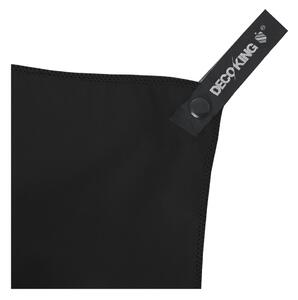Set crnog brzosušećeg malog i velikog ručnika boje limete DecoKing EKEA, 70 x 140 cm + 30 x 50 cm
