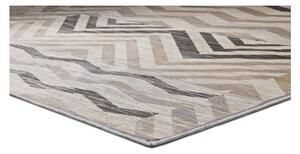 Sivi tepih od viskoze Universal Belga Zig Zag, 100 x 140 cm