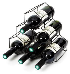 Crni stalak za vino Compactor RackMAT
