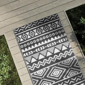 VidaXL Vanjski tepih crni 80 x 250 cm PP