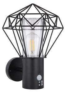 Globo 31355S - Vanjska zidna svjetiljka sa senzorom HORACE 1xE27/15W/230V IP44