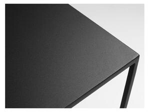 Crni stolić CustomForm 2Wall, dužina 100 cm