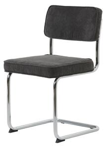 Antracit siva blagovaonska stolica Unique Furniture Rupert Bauhaus
