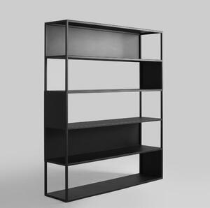 Crna polica za knjige CustomForm Hyller, 150 x 180 cm