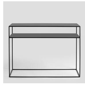 Crni konzolni stol CustomForm Tensio, 100 x 35 cm