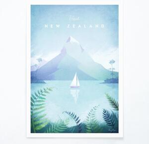Poster Travelposter New Zealand, 30 x 40 cm