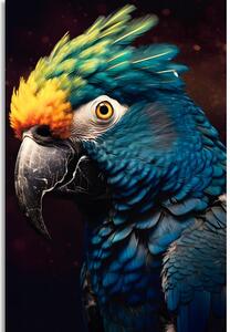 Slika plavo-zlatna papiga