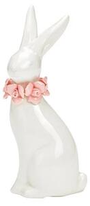 Keramički zeko ROSE BUNNY 18 cm bijeli