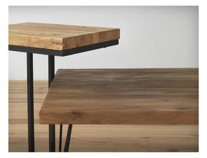 Konzolni stolić s daskom od brijestovog drva Geese Lorena, visina 83 cm
