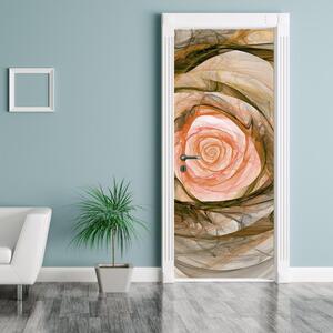 Foto tapeta za vrata - ružičasti cvijet (95x205cm)