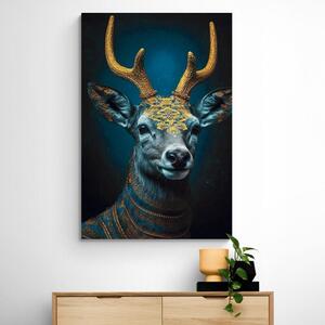 Slika plavo-zlatni jelen