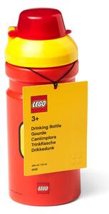 Crvena boca za vodu sa žutim poklopcem LEGO® Iconic, 390 ml