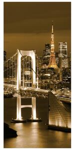 Foto tapeta za vrata - most u Tokiju (95x205cm)
