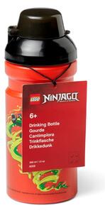 Crvena boca za vodu s crvenim poklopcem LEGO® Ninjago, 390 ml