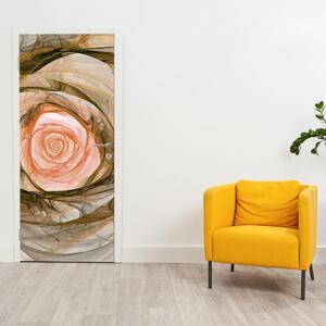 Foto tapeta za vrata - ružičasti cvijet (95x205cm)