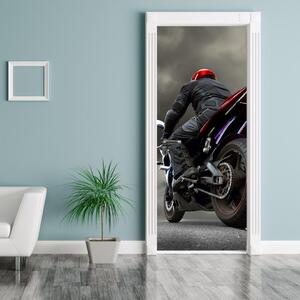 Foto tapeta za vrata - Biker (95x205cm)