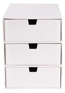 Bijela kutija s 3 ladice Bigso Box of Sweden Ingrid