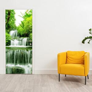 Foto tapeta za vrata - Slap u prašumi (95x205cm)