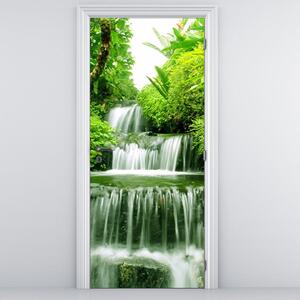 Foto tapeta za vrata - Slap u prašumi (95x205cm)