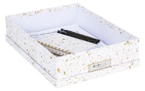 Kutija za pohranu u zlatno-bijeloj boji Bigso Box of Sweden Oskar