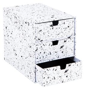 Crno-bijela kutija s 3 ladice Bigso Box of Sweden Ingrid