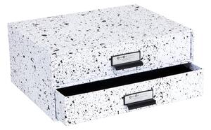 Crno-bijela kutija s 2 ladice Bigso Box of Sweden Birger
