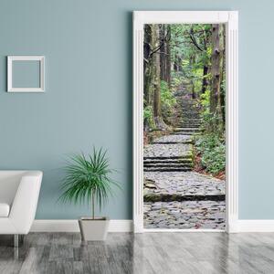 Foto tapeta za vrata - Stepenice u šumi (95x205cm)