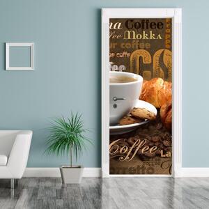 Foto tapeta za vrata - Šalica kave (95x205cm)