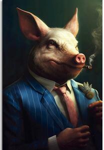 Slika životinja gangster svinja