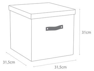 Crno-bijela kutija za pohranu Bigso Box of Sweden Logan
