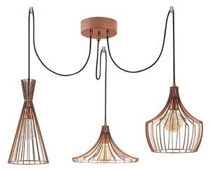 Viseća svjetiljka u bakrenoj boji s metalnim sjenilom Mezopotamya – Opviq lights