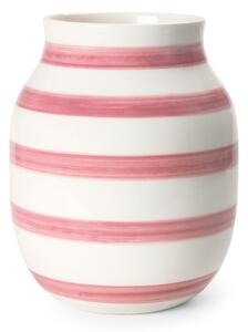 Bijelo-ružičasta keramička vaza Kähler Design Omaggio, visina 20 cm