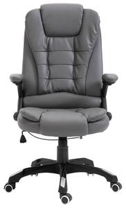 VidaXL Uredska stolica od umjetne kože antracit