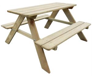 VidaXL Dječji stol za piknik 89 x 89,6 x 50,8 cm od borovine