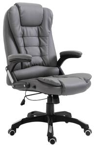 VidaXL Uredska stolica od umjetne kože antracit