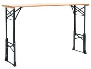 VidaXL Sklopivi pivski stol 169 x 50 x 75/105 cm od borovine