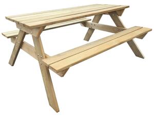 VidaXL Stol za piknik 150 x 135 x 71,5 cm drveni