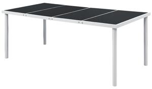 VidaXL Vrtni stol 190 x 90 x 74 cm crni čelični