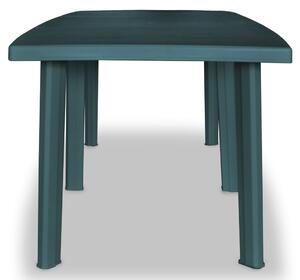 VidaXL Vrtni stol od plastike zeleni 210 x 96 x 72 cm