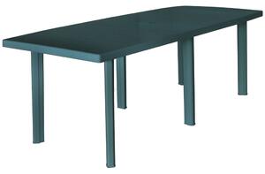 VidaXL Vrtni stol od plastike zeleni 210 x 96 x 72 cm