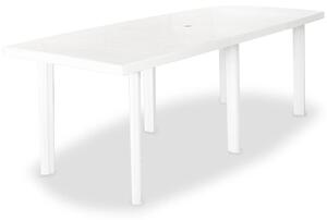 VidaXL Vrtni stol od plastike bijeli 210 x 96 x 72 cm