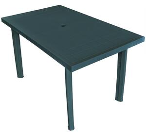 VidaXL Vrtni stol od plastike zeleni 126 x 76 x 72 cm