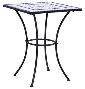 VidaXL Bistro stolić s mozaikom plavo-bijeli 60 cm keramički