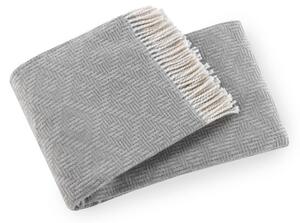 Svijetlo sivi prekrivač s udjelom pamuka Euromant Aisha, 140 x 160 cm