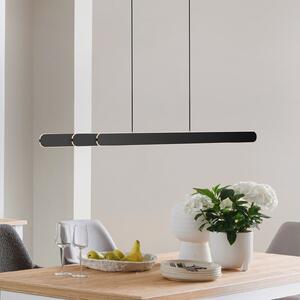 Schöner Wohnen Okrugla LED viseća svjetiljka ADRIANA, crna, duljina 160 cm, metal, CCT, prigušiva, Crno, Dnevni boravak/blagovaonica, Aluminij