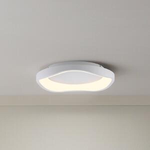 Schöner Wohnen MONTA LED stropna svjetiljka, bijela, Ø 40 cm, metal, s prekidačem za, prigušiva, Bijela, Dnevni boravak/blagovaonica, Metal