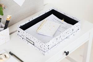 Crno-bijela kutija za pohranu Bigso Box of Sweden Oskar