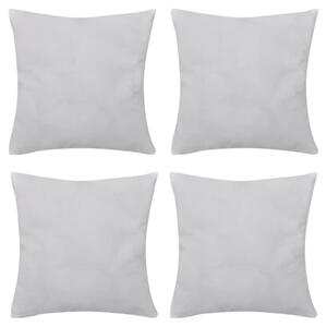 VidaXL 130901 4 White Cushion Covers Cotton 40 x 40 cm